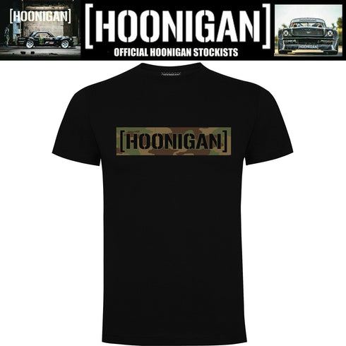 Mens Official Hoonigan T Shirt Ken Block American Drift Race Car Censor Bar Camo
